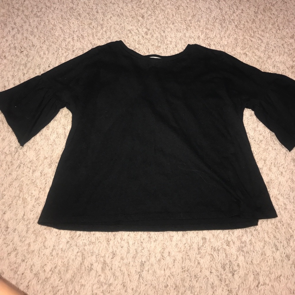 Black bell sleeved shirt